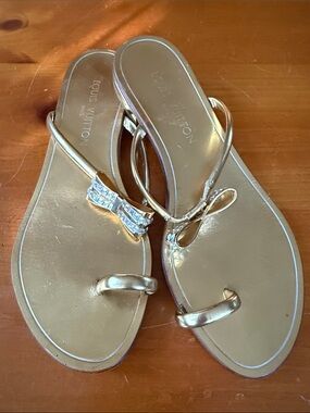 Louis Vuitton rhinestone sandals 38